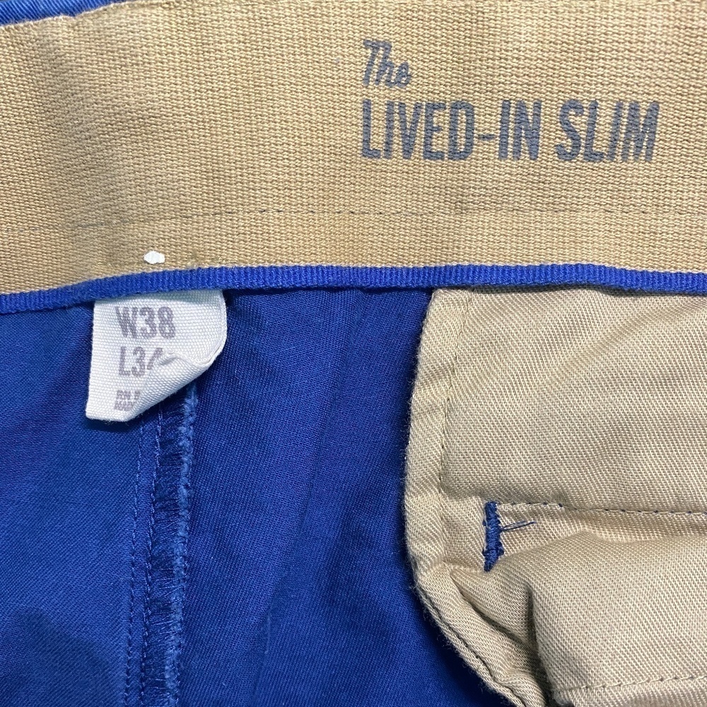 Gap "The Lived In" Slim Chinos (Color: Zephyr Blue, Size: 38x34) - Picture 3 of 3